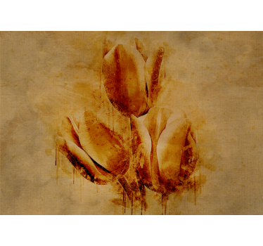 Fototapete blumen elegante tulpenanordnung - TenStickers
