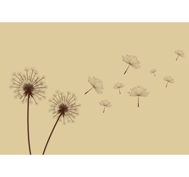Fototapete blumen löwenzahn wind-effekt - TenStickers