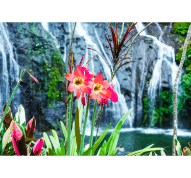 Fototapete blumen pinke tropenblüten - TenStickers