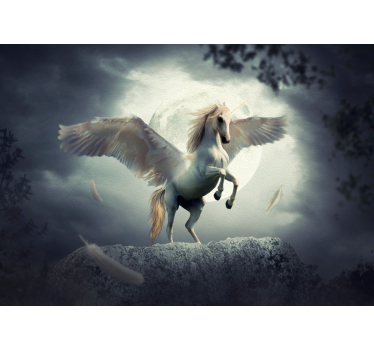 Fototapete fantasie fliegendes einhorn traum - TenStickers
