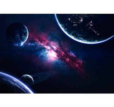 Fototapete weltraum galaxie szene - TenStickers