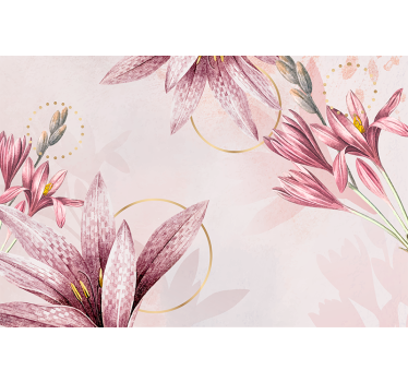 Fototapete blumen pinke lilienblüten - TenStickers