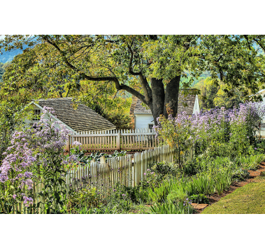 Fototapete landschaft ruhiger gartenblick - TenStickers