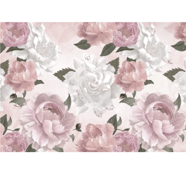 Fototapete blumen elegante botanische komposition - TenStickers