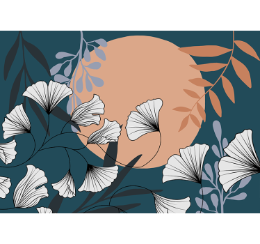 Fototapete blumen botanische komposition - TenStickers