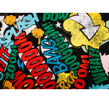 Fototapete graffiti comicbuch klänge - TenStickers