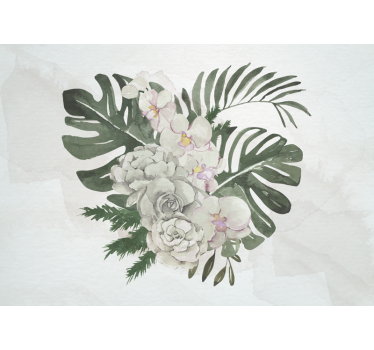 Fototapete blumen elegante florale komposition - TenStickers