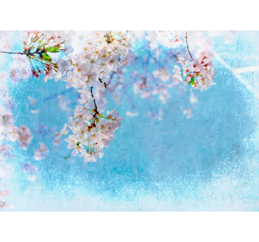 Fototapete Blumen kirschblüten gelassenheit - TenStickers