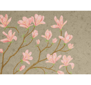 Fototapete blumen pinke magnolienblüten - TenStickers