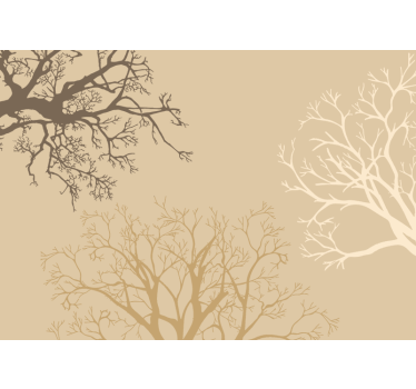 Fototapete Baum elegante zweigsilhouetten - TenStickers