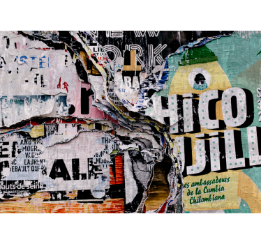 Fototapete Graffiti urbane straßencollage - TenStickers