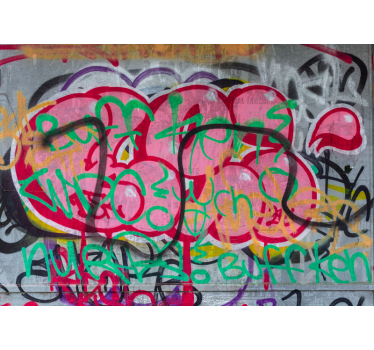 Fototapete graffiti lebendige stadtkunst - TenStickers