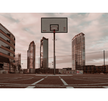 Fototapete Jugendzimmer Basketballplatz - TenStickers