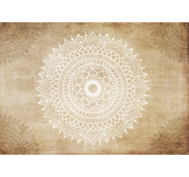 Fototapete Mandala auf altem Papier - TenStickers