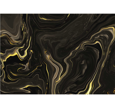 Fototapete Badezimmer Marmor schwarz gold - TenStickers