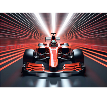 Fototapete Jugendzimmer Formel 1 Wagen Rot - TenStickers