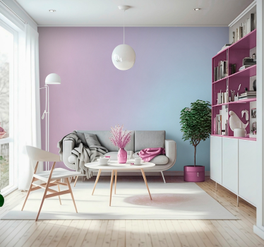 Fototapete 3D pink und blaues Gefälle - TenStickers