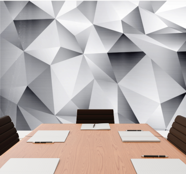 3d tapete mit geometrisch gemusterten facetten - TenStickers