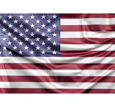 Fototapete hochzeit mit wellen der amerikanischen flagge - TenStickers