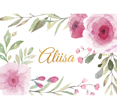 Fototapete blumen florale eleganz ausgedrückt - TenStickers