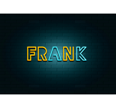 3d tapete neon namensanzeige - TenStickers
