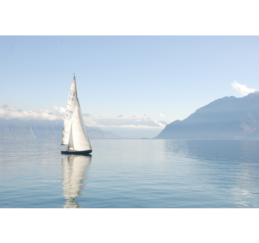 Fototapete Badezimmer Segelboot - TenStickers