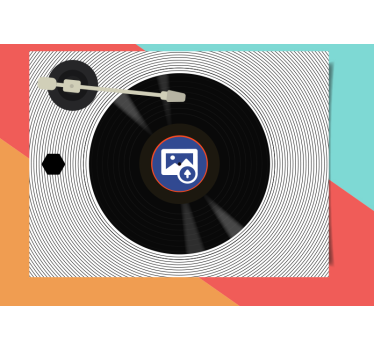 Fototapete musik schallplattenliebe - TenStickers