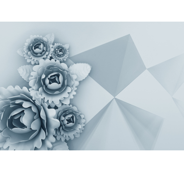 Fototapete Blumen sanfte florale eleganz - TenStickers
