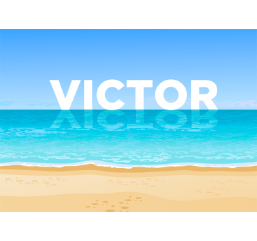 Fototapete Meer strand mit wasser - TenStickers