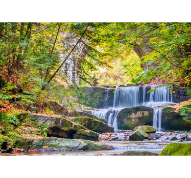 Fototapete wasserfall ruhige wasserfallfälle - TenStickers