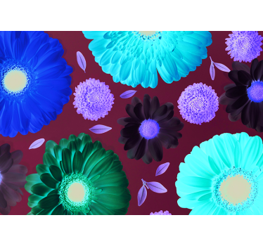 Fototapete Blumen lebendiges blumenarrangement - TenStickers