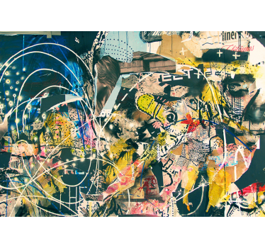 Fototapete Graffiti urbane straßenkunst - TenStickers