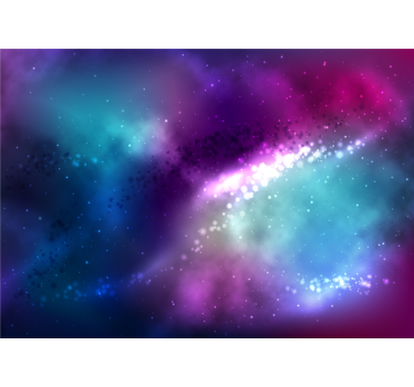 Fototapete Schlafzimmer Bunte Konstellation - TenStickers