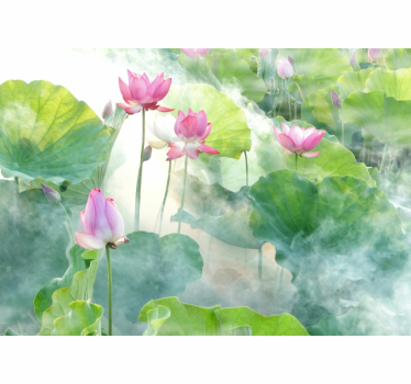 Fototapete Blumen Friedliche lotusblumen - TenStickers