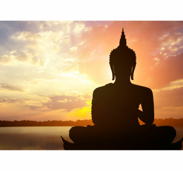 Buddha Fototapete Buddha figur himmel Hintergrund - TenStickers