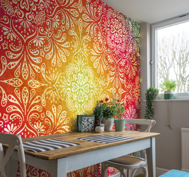 Fototapete Mandala Raggae Farben - TenStickers