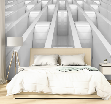 Fototapete 3D 3d-design geometrischer formen - TenStickers