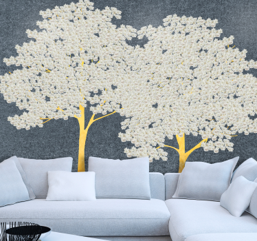 Fototapete baum elegante baum-silhouetten - TenStickers