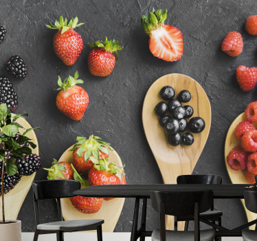 Fototapete blumen berry kollektion präsentation - TenStickers