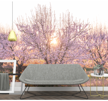 Fototapete blumen blühende kirschbäume - TenStickers