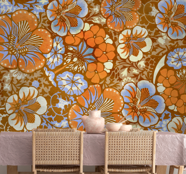 Fototapete blumen blumige muster freude - TenStickers