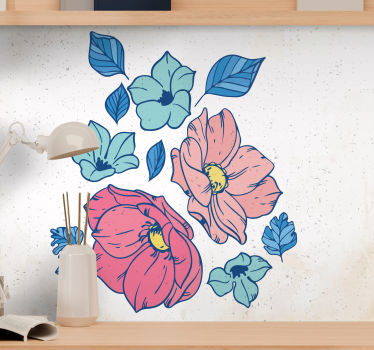 Fototapete blumen blush blumenkomposition - TenStickers