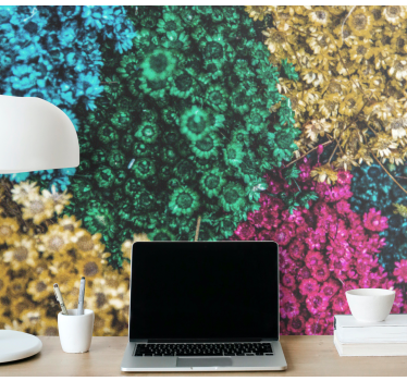 Fototapete blumen bunte blumenmuster - TenStickers