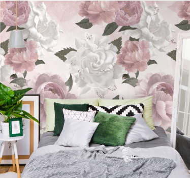 Fototapete blumen elegante botanische komposition - TenStickers