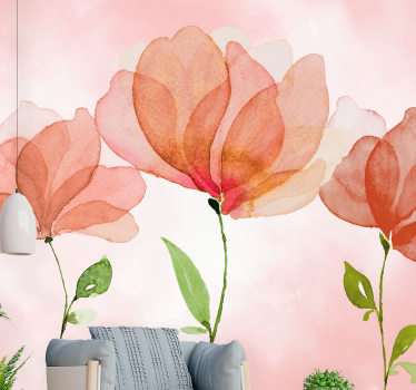 Fototapete blumen elegante florale blüten - TenStickers