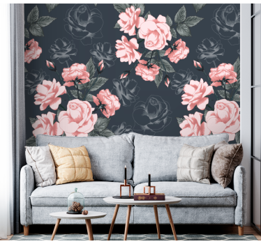 Fototapete blumen elegante rosenblüten - TenStickers