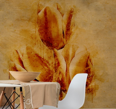 Fototapete blumen elegante tulpenanordnung - TenStickers