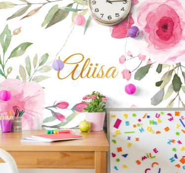 Fototapete blumen florale eleganz ausgedrückt - TenStickers