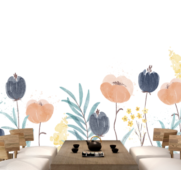Fototapete blumen freude an blumenkomposition - TenStickers