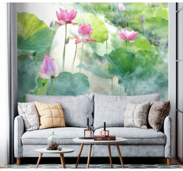 Fototapete Blumen Friedliche lotusblumen - TenStickers